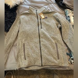 Brand New Patagonia Better sweater jacket in gray. Men’s L